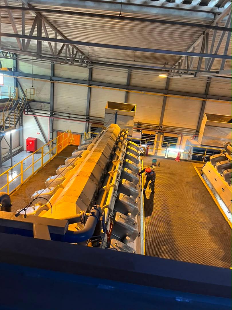 Salle des machines de la centrale